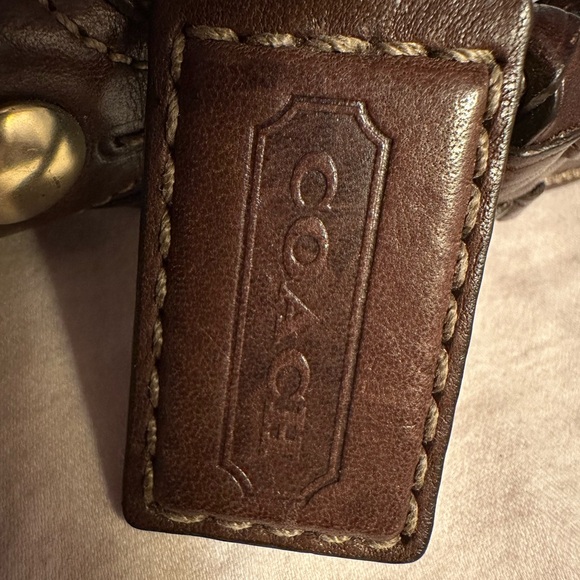 Vintage Coach Bleeker Hobo Signature Leather Flap Horse & Carriage Buckle Bag - Picture 3 of 5